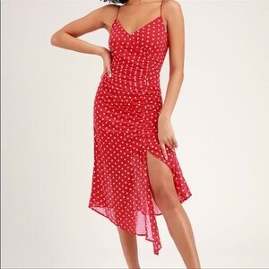 Finders Keepers Floral Dress 4 red sleeveless